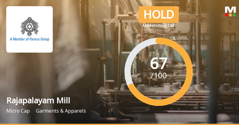 Rajapalayam Mills Ltd is Rated Hold by MarketsMOJO