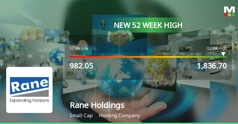 Broad-Based Technical Strength Lifts Rane Holdings Ltd to 52-Week High of Rs 1836.7
