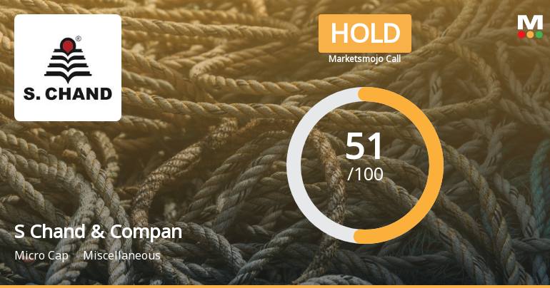 S Chand & Company Ltd Upgraded to Hold by MarketsMOJO on Technical Improvements