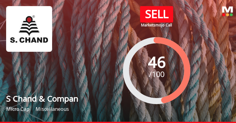 S Chand & Company Ltd Downgraded to Sell Amid Technical Weakness and Underperformance