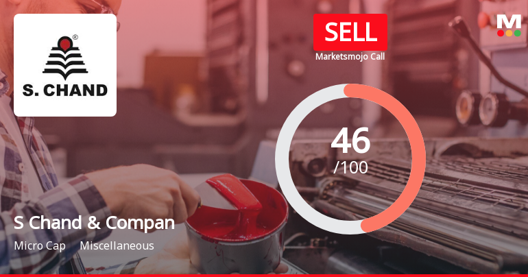 S Chand & Company Ltd is Rated Sell