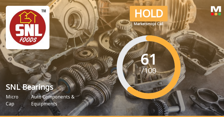 SNL Bearings Ltd. is Rated Hold by MarketsMOJO