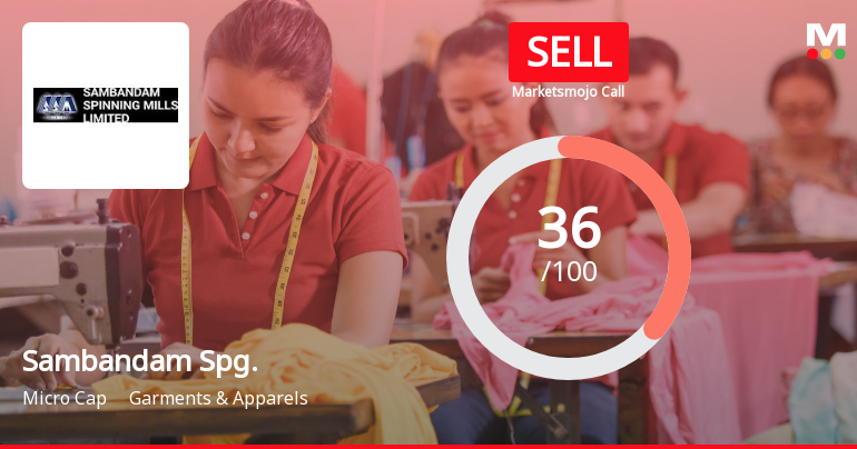 Sambandam Spinning Mills Ltd Upgraded to Sell on Technical Improvements Despite Weak Fundamentals