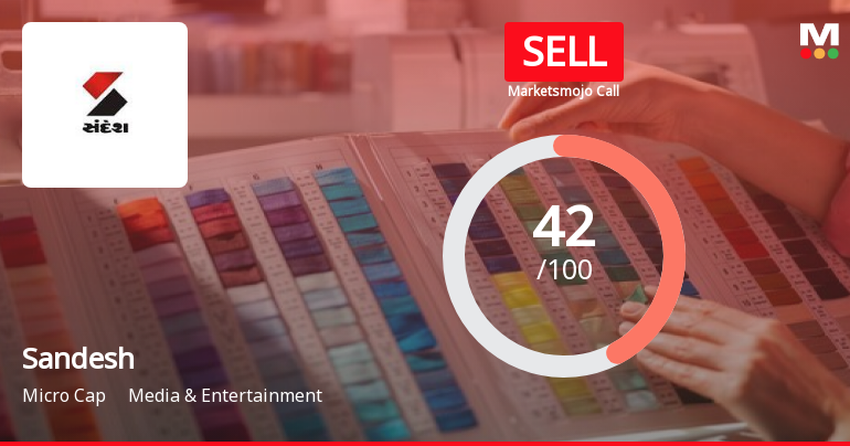 Sandesh Ltd. is Rated Sell by MarketsMOJO