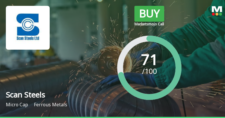 Scan Steels Ltd is Rated Buy by MarketsMOJO