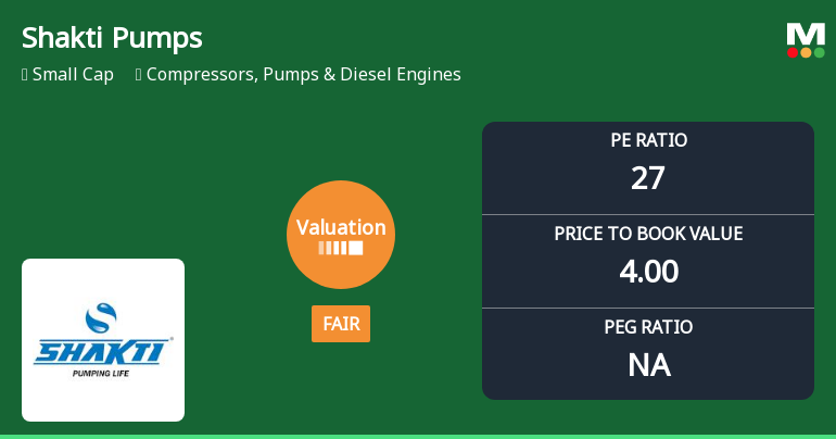 Shakti Pumps Valuation Shifts to Fair Amidst Mixed Market Returns