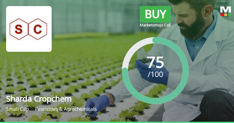 Sharda Cropchem Ltd is Rated Buy