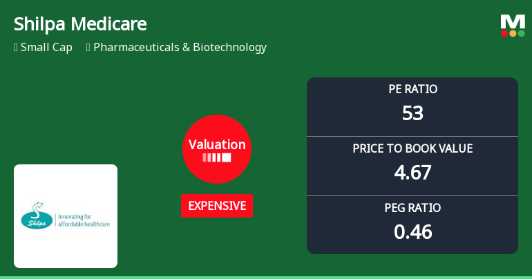 Shilpa Medicare Ltd Valuation Shifts Amidst Strong Market Returns