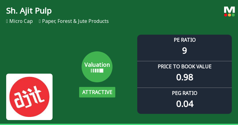 Shree Ajit Pulp and Paper Ltd Valuation Shifts Signal Attractive Investment Opportunity