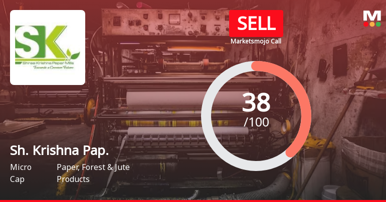 Shree Krishna Paper Mills & Industries Ltd is Rated Sell