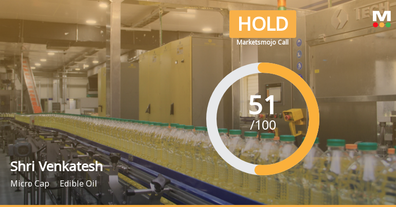 Shri Venkatesh Refineries Ltd is Rated Hold