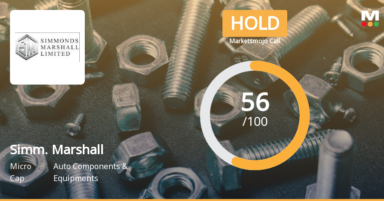 Simmonds Marshall Ltd is Rated Hold by MarketsMOJO