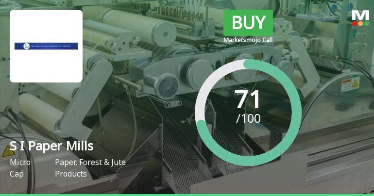 South India Paper Mills Ltd is Rated Buy