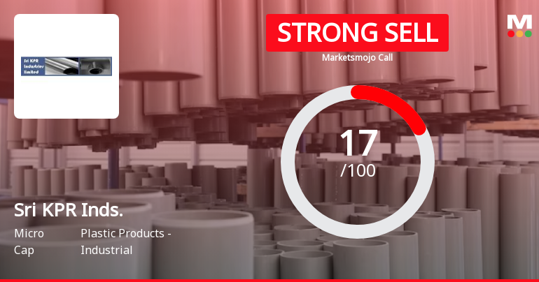 Sri KPR Industries Ltd is Rated Strong Sell