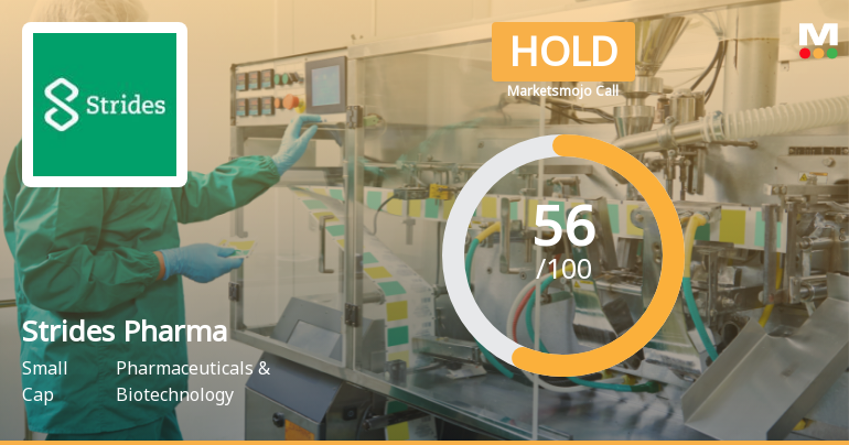 Strides Pharma Science Ltd Upgraded to Hold by MarketsMOJO on Improved Technicals and Valuation