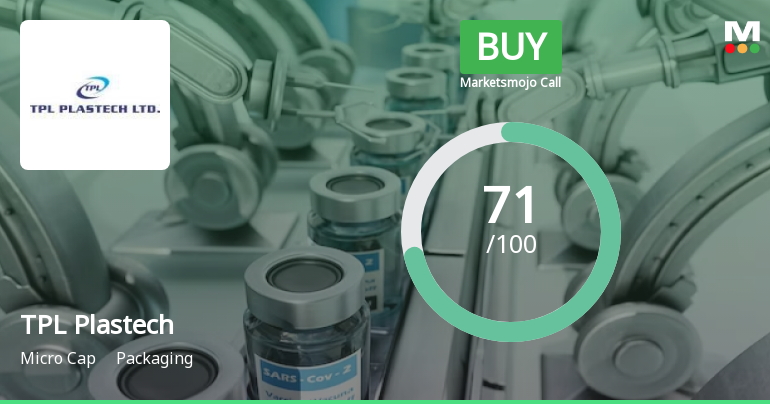 TPL Plastech Ltd is Rated Buy