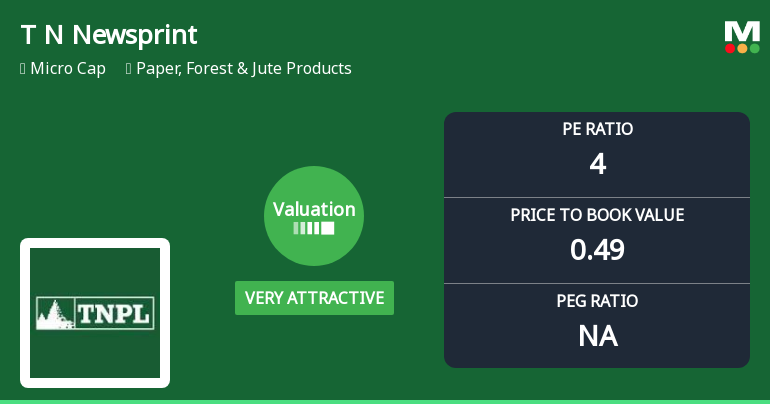 Tamil Nadu Newsprint & Papers Ltd: Valuation Shifts Signal Renewed Price Attractiveness