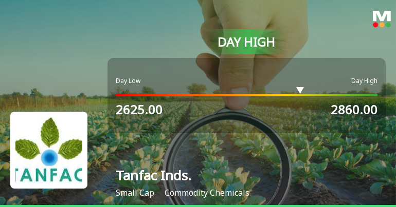 Tanfac Industries Ltd Surges 8.0% to Day's High of Rs 2860 — Outperforms Sector by 8.64 Percentage Points