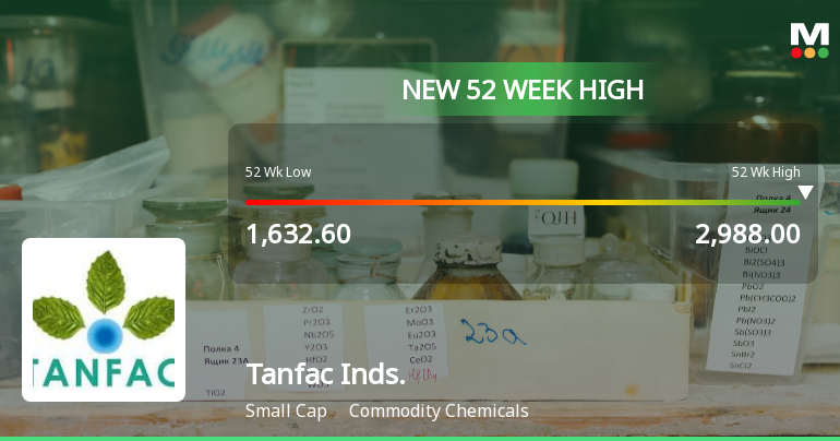 Broad-Based Technical Strength Lifts Tanfac Industries Ltd to 52-Week High of Rs 2988