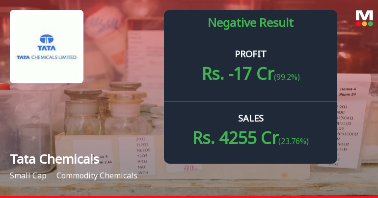 Tata Chemicals Q1 FY27: Losses Deepen as Margin Pressures Mount Despite Revenue Growth