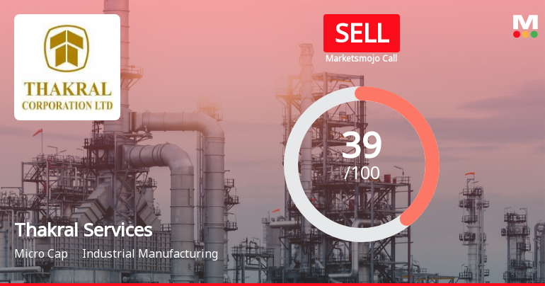 Thakral Services (India) Ltd Upgraded to Sell on Technical Improvement and Market Performance