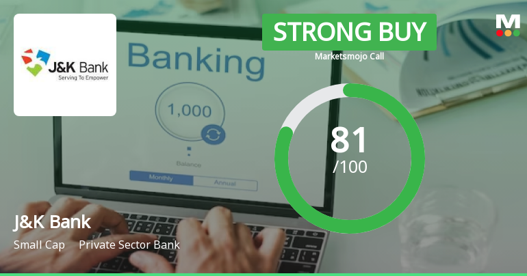 MarketsMOJO Upgrades The Jammu & Kashmir Bank Ltd. to Strong Buy on Robust Fundamentals and Attractive Valuation