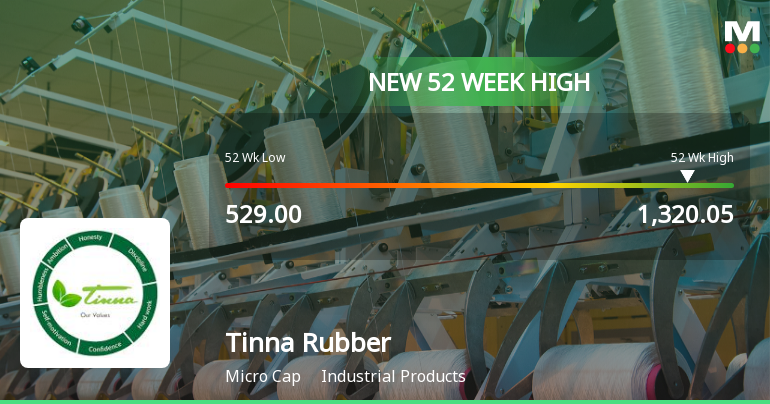 Broad-Based Technical Strength Lifts Tinna Rubber & Infrastructure Ltd to 52-Week High of Rs 1320.05