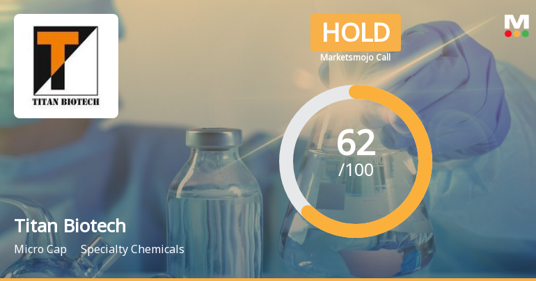 Titan Biotech Ltd is Rated Hold by MarketsMOJO