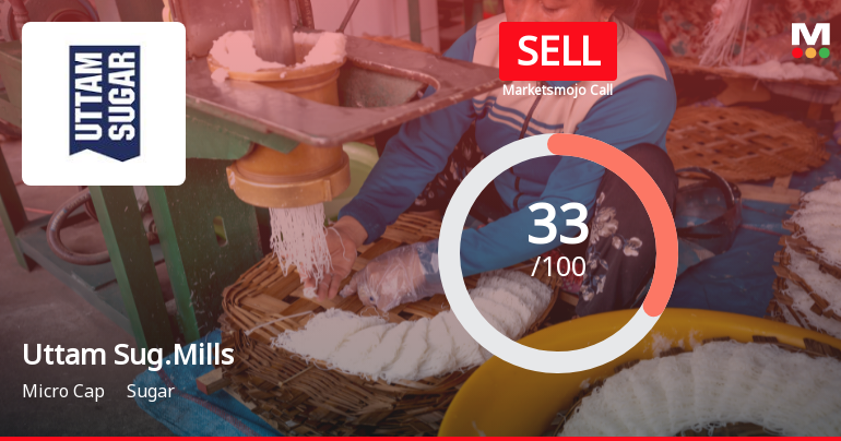 Uttam Sugar Mills Ltd Upgraded to Sell on Technical and Valuation Improvements