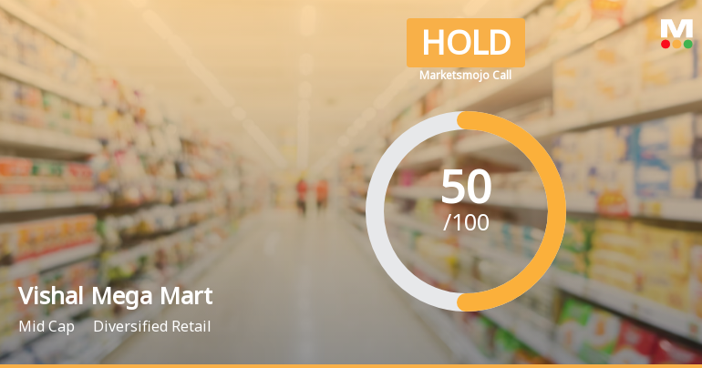 Vishal Mega Mart Ltd is Rated Hold by MarketsMOJO