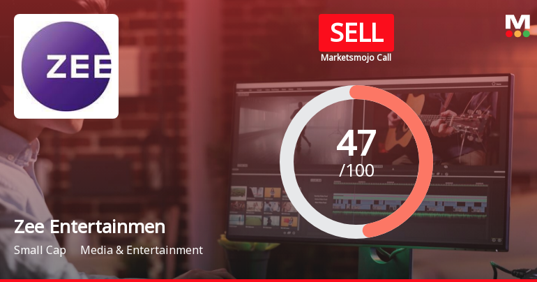 Zee Entertainment Enterprises Ltd is Rated Sell
