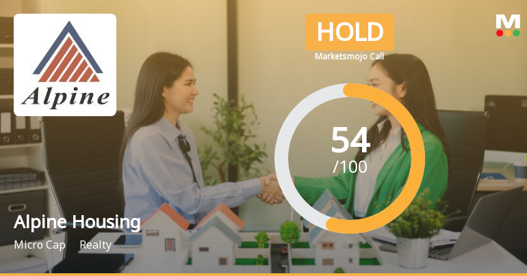 Alpine Housing Development Corporation Ltd Upgraded to Hold on Technical and Financial Improvements