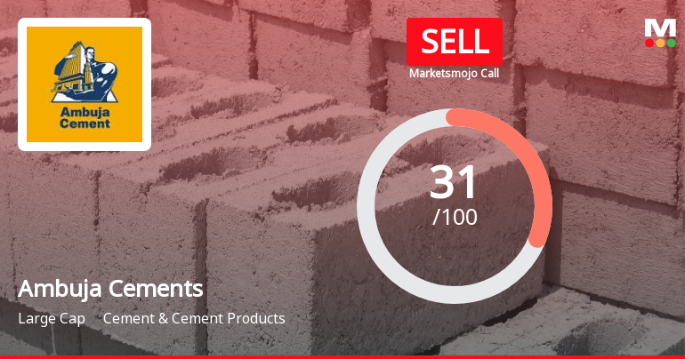 Ambuja Cements Ltd Upgraded to Sell: A Detailed Analysis of Quality, Valuation, Financial Trend, and Technicals