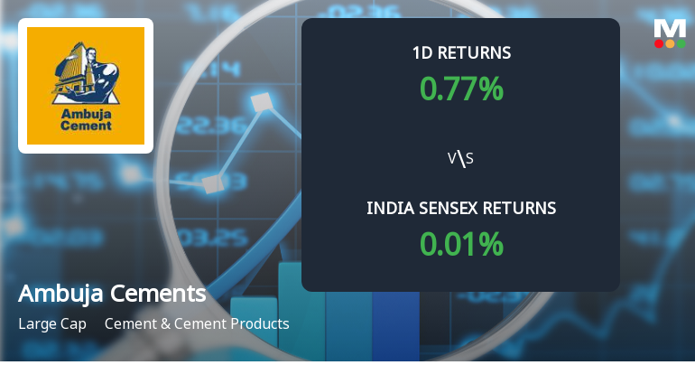 Ambuja Cements Sees Sharp Open Interest Surge Amid Mixed Technical Signals