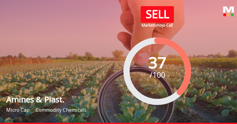Amines & Plasticizers Ltd Downgraded to Sell Amidst Flat Financials and Bearish Technicals