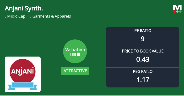 Anjani Synthetics Ltd Valuation Shifts Signal Improved Price Attractiveness