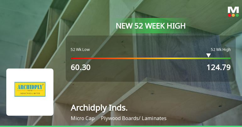 Broad-Based Technical Strength Lifts Archidply Industries Ltd to 52-Week High of Rs 124.79