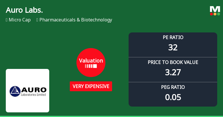 Auro Laboratories Ltd Valuation Shifts Signal Heightened Price Risk