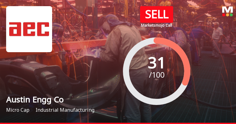 Austin Engineering Company Ltd Upgraded to Sell on Valuation Improvement
