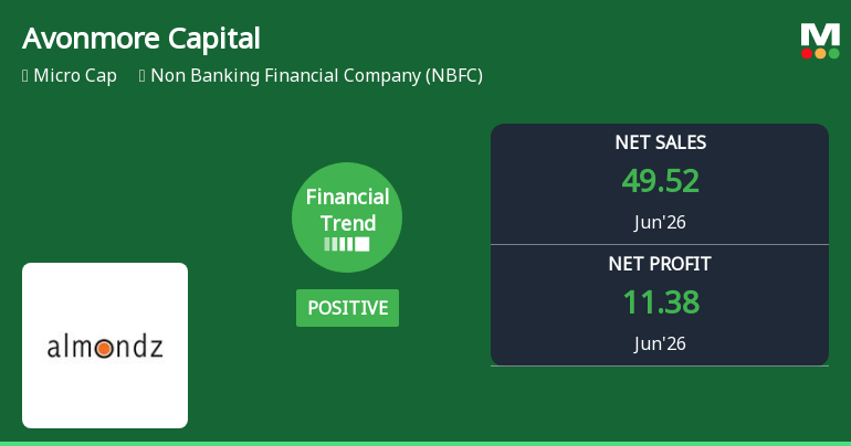 Avonmore Capital & Management Services Ltd Reports Strong Quarterly Turnaround Amid Mixed Long-Term Returns