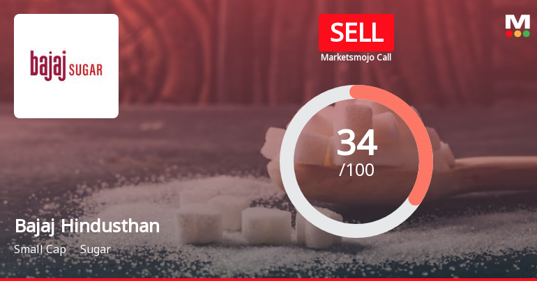 Bajaj Hindusthan Sugar Ltd is Rated Sell