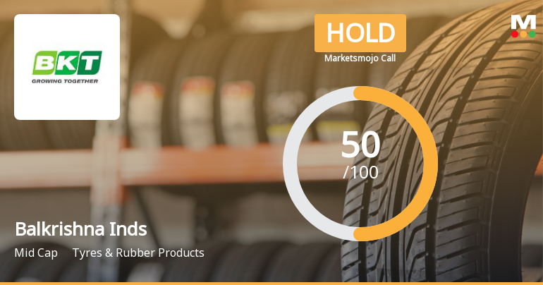 Balkrishna Industries Ltd Upgraded to Hold by MarketsMOJO on Technical and Valuation Grounds
