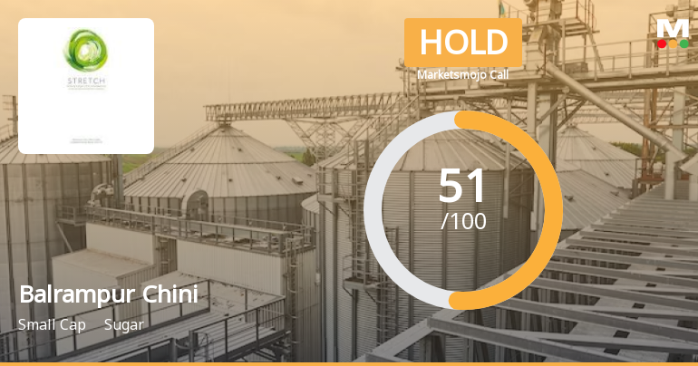 Balrampur Chini Mills Ltd is Rated Hold