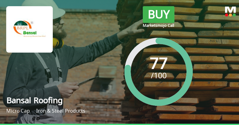 Bansal Roofing Products Ltd is Rated Buy