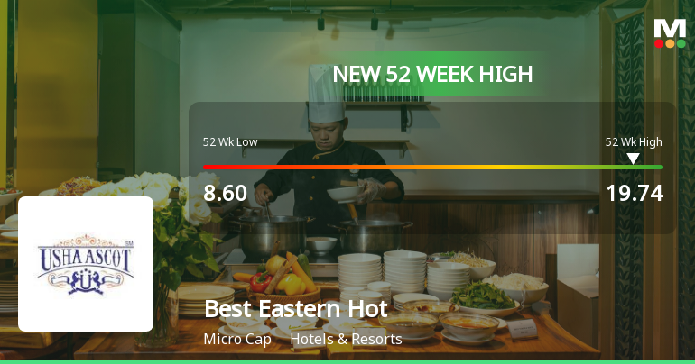 Broad-Based Technical Strength Lifts Best Eastern Hotels Ltd to 52-Week High of Rs 19.74