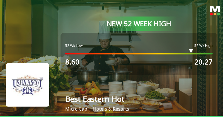 Broad-Based Technical Strength Lifts Best Eastern Hotels Ltd to 52-Week High of Rs 20.27