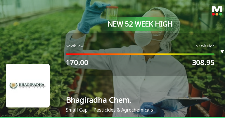Broad-Based Technical Strength Lifts Bhagiradha Chemicals & Industries Ltd to 52-Week High of Rs 306