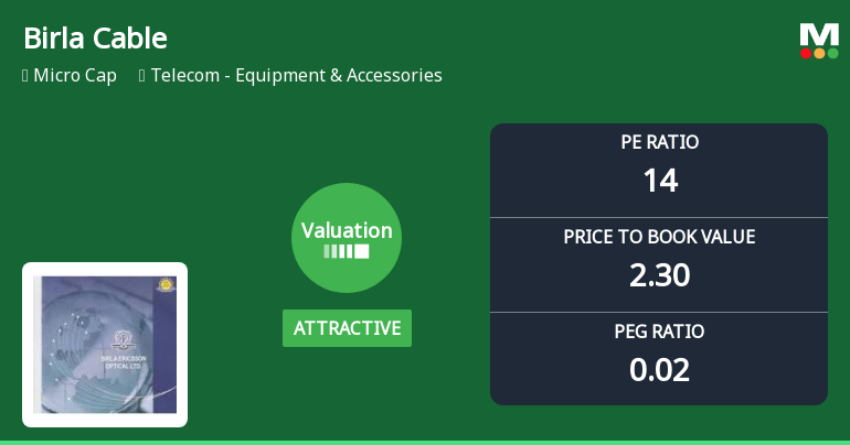 Birla Cable Ltd Valuation Upgrade Signals Enhanced Price Attractiveness