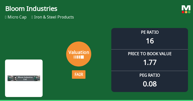Bloom Industries Ltd Valuation Shifts to Fair Amidst Market Challenges