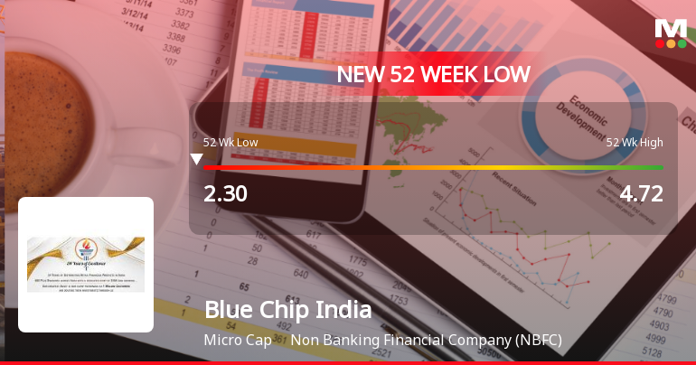 Markets Rally, But Blue Chip India Ltd Sinks to 52-Week Low in Stock-Specific Sell-Off